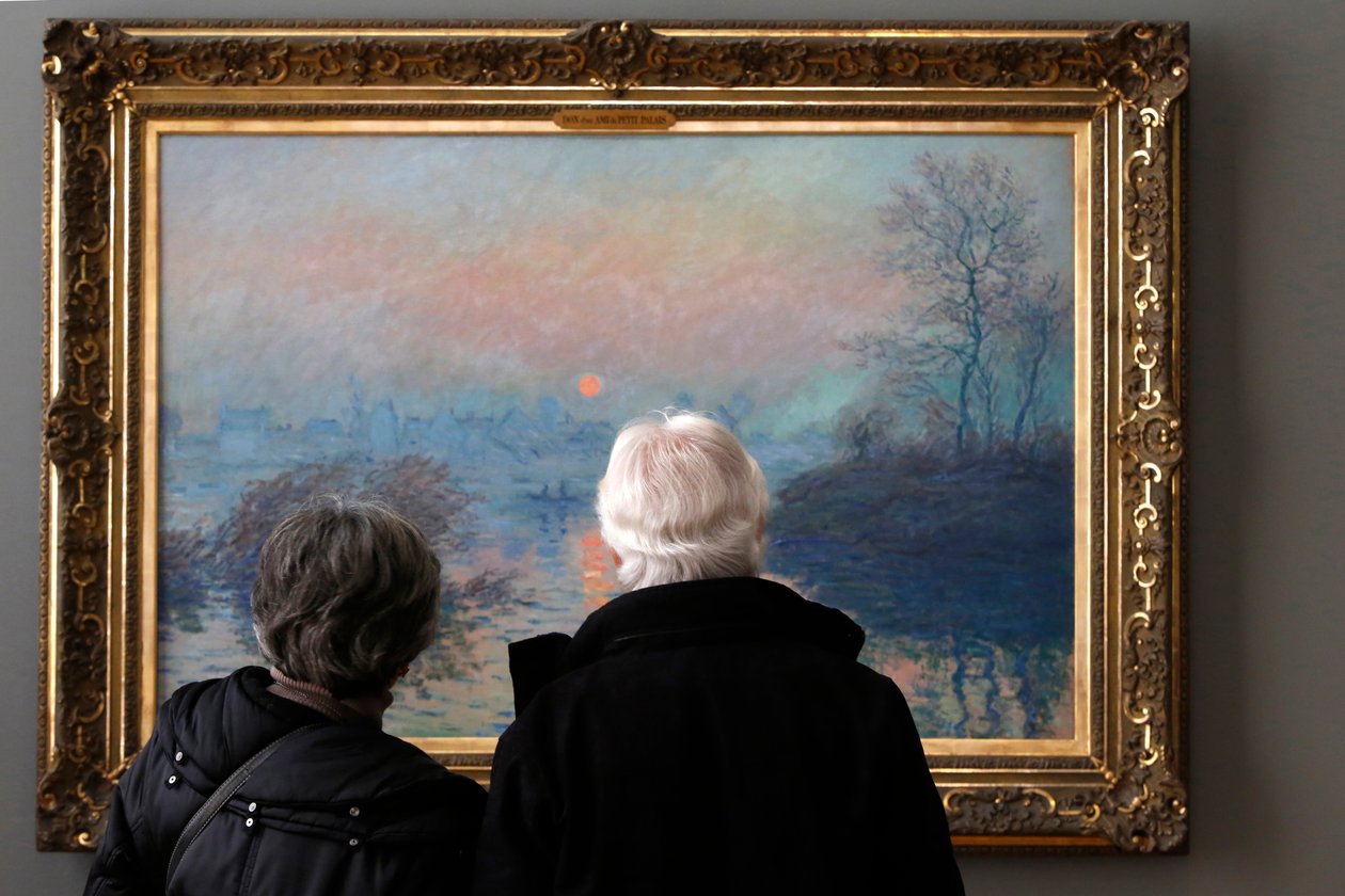 Bougeoirs Michael Aram - Jardin De Monet - Laiton Et Marbre - Doré - Taille Med